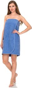 img 1 attached to 👗 Women's Adjustable Terry Cotton Spa Shower Bath Gym Cover Up - TowelSelections