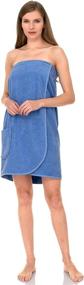 img 4 attached to 👗 Women's Adjustable Terry Cotton Spa Shower Bath Gym Cover Up - TowelSelections