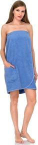 img 2 attached to 👗 Women's Adjustable Terry Cotton Spa Shower Bath Gym Cover Up - TowelSelections