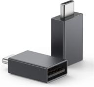 🔌 адаптер usb c nonda (2 шт.), параллельное соединение usb c с адаптером usb, usb c в usb женский адаптер 3.0 для imac 2021, macbook pro 2020/19, macbook air 2020/19, ipad pro 2020 и других устройств с разъемом типа c логотип