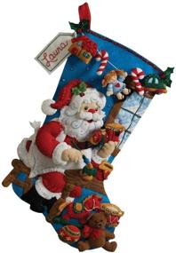 img 3 attached to Bucilla 86165 Christmas Stocking Applique