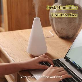 img 3 attached to 💡 2-in-1 Touch Control Table Lamp with Small Humidifier: Eye-caring Desk Lamp, Night Light & Dimmable Bedside Lamp for Bedroom, Home Office, Baby Nursery - BPA Free