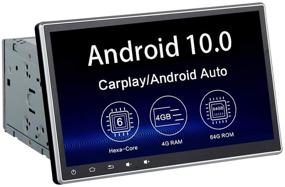 img 4 attached to 🚗 Dasaita 10.2" Double Din Stereo Android 10 Bluetooth Car Radio Audio Head Unit – GPS Navigation, Multimedia Video Player, Hexa Core, 4G 64G, DSP, Wired Android Auto, PX6, Wireless Carplay