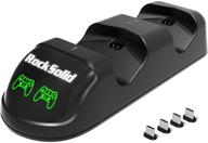 rocksolid controller playstation charging red green logo