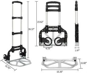 img 2 attached to 📦 FCH Folding Aluminum Portable Capacity Material Handling Products: Lightweight and Versatile Solutions for Easy Transportation and Storage