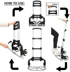 img 1 attached to 📦 FCH Folding Aluminum Portable Capacity Material Handling Products: Lightweight and Versatile Solutions for Easy Transportation and Storage