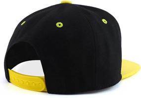 img 1 attached to Trendy Apparel Shop: Stylish Infant to Toddler Kid's Plain Structured Flatbill Snapback Cap
