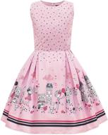 captivating blackbutterfly kids 'kira' vintage 🦋 50's girls dress: timeless elegance for children logo