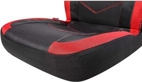 img 1 attached to 🚗 Enhance Your Ride with PIC AUTO High Back Car Seat Covers: Sports Carbon Fiber Mesh Design in Red, Universal Fit and Airbag Compatible