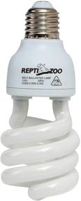 img 4 attached to 🐍 REPTI ZOO UVB Reptile Light Energy Efficient Lamp Spiral Compact Bulb 26W UVB 5.0 Reptile Heat Bulb Compatible with Rainforest Reptile/Snake/Lizard/Insect/Turtle/Tortoise