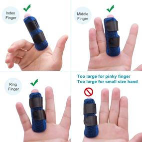 img 3 attached to 🤲 Relieve Trigger Finger and Sports Injuries with Finger Splints & Brace - Perfect for Basketball and Elderly Tendon Release