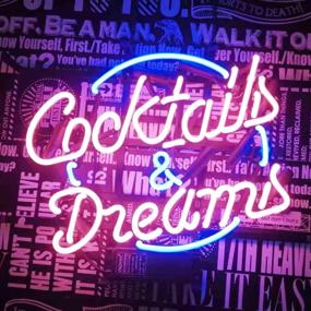 img 4 attached to 🌴 Neon Signs Palm LED Neon Sign Art Wall Lights for Beer Bar Club Bedroom Windows Glass Hotel Pub Cafe – Ideal for Wedding, Birthday Party, Gifts, Man Cave, Cocktails, and Dreams