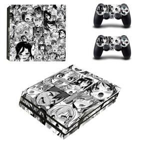 img 2 attached to 🎮 Vanknight PS4 Pro Console Skin Set Vinyl Decal Sticker with 2 Controllers Featuring Anime Girls (PRO Only) - Optimize Your Search