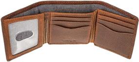 img 1 attached to 👛 Double Trifold Leather Wallet by Wrangler