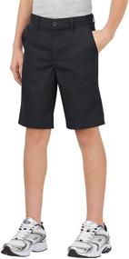 img 3 attached to 🩳 Comfortable & Flexible: Dickies Khaki Boys' Flex Waist Stretch Flat Front Short for Easy Movement