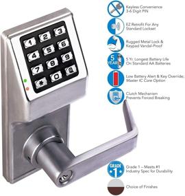 img 2 attached to 🔒 Ultimate Security with Alarm Lock DL270026D Trilogy By T2 Stand Alone Digital Lock DL2700/26D