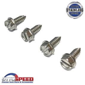 img 3 attached to 🔩 Enhanced Stainless Steel License Plate Screws: OE Style Fastener Kit with Nylon Inserts - Ideal for Fastening License Plates, Frames & Covers (SS)