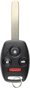 img 3 attached to 🔑 KeylessOption Keyless Entry Remote Fob & Uncut Ignition Car Key for 2006-2011 Honda Civic EX Si N5F-S0084A - Convenient Access & Enhanced Security