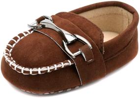 img 4 attached to Adorable LONSOEN Baby Loafers for Stylish Prewalker Footwear