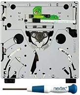 quality nintendo wii disc drive replacement with laser - d32 + 2x nextec screwdriver toolkit logo