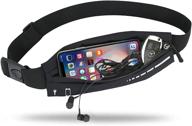 🏃 running waist pack phone holder - slim running belt for women & men, jogging workout fanny pack runners pouch gear accessories for iphone 12 11 pro max xs xr 8 7 plus - ideal traveling gift logo