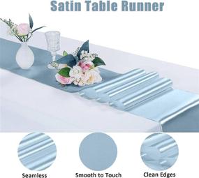 img 1 attached to 🎉 Waterproof Disposable Tablecloths for Anniversary and Baby Shower Events