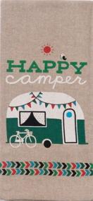 img 1 attached to 🏕️ Kay Dee Designs Camping Adventures Chambray Towel Set - Happy Camper & I Heart Camping