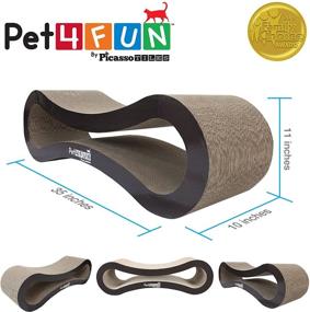 img 1 attached to Pet4Fun® PF360 Reversible Scratcher Scratching