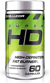 img 4 attached to Препарат для похудения Cellucor Super HD Thermogenic Fat Burner: эффективное средство для снижения веса с подавителем аппетита, повышением энергии и многим другим - 60 капсул (дизайн упаковки может отличаться)