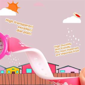 img 1 attached to Watches Cartoon Waterproof Silicone Children