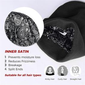 img 1 attached to 🧢 Satin Lined Hatiis Beanie Hat: Stylish Winter Knit Cap for Women and Men