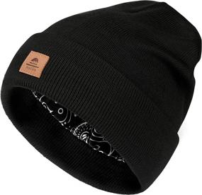 img 4 attached to 🧢 Satin Lined Hatiis Beanie Hat: Stylish Winter Knit Cap for Women and Men