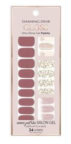 img 1 attached to 💅 Dashing Diva Gloss Ultra Shine Gel Nail Strips - Set of 34 Strips with Nail File (Inside Edition)