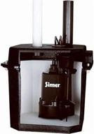 🚰 simer 2925b self-contained above-floor corrosion-resistant sump/laundry sink pump, 1/4 hp, 115v, 1-1/2 inch discharge pipe, handles solids up to 1/8 inch, 6 gallon drainage tank, black logo