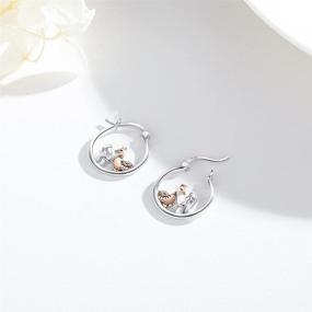 img 3 attached to Hypoallergenic Sterling Silver Earrings for Sensitive Cartilage - Girls' Jewelry