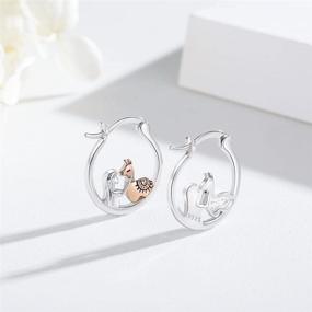 img 2 attached to Hypoallergenic Sterling Silver Earrings for Sensitive Cartilage - Girls' Jewelry