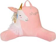 anzitinlan pink unicorn back pillows for sitting in bed - ideal reading 🦄 pillow for kids and adults - also perfect back pillows for sitting in chair logo