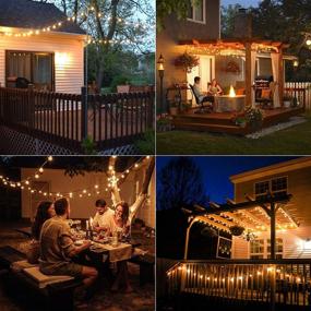 img 3 attached to 🌞 BrizLabs Outdoor Solar String Lights: 26.25ft 25 LED G40 Patio Globe Lights - 4 Modes, Waterproof Hanging Lights for Porch Backyard Garden Camping Wedding Party Decor 2700K