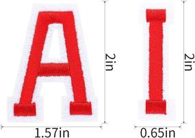 img 2 attached to Versatile DIY Iron-on Patches: Alphabet Embroidered Set for Hats, Jackets, Shirts, and more - 104 Pieces (02)