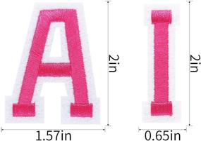 img 3 attached to Versatile DIY Iron-on Patches: Alphabet Embroidered Set for Hats, Jackets, Shirts, and more - 104 Pieces (02)