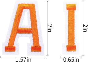 img 4 attached to Versatile DIY Iron-on Patches: Alphabet Embroidered Set for Hats, Jackets, Shirts, and more - 104 Pieces (02)