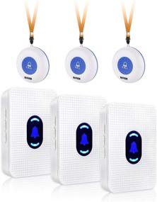 img 4 attached to 📞 Daytech Caregiver Pagers: Smart Call Button System for Elderly Safety - 3 Receivers & 3 Call Buttons