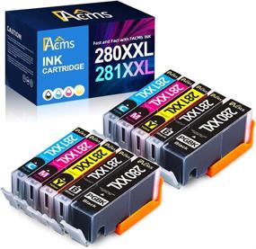 img 4 attached to 🖨️ High-Quality 10 Pack FAcms Compatible Canon tr8520 Ink Cartridge Replacement for Canon 280 281 Ink cartridges, PGI-280XXL CLI-281XXL for PIXMA TR7520 TR8520 TS6120 TS6220 TS6320 TS8120 TS8220 TS9120 Printer