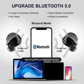 img 3 attached to Беспроводные наушники-вкладыши с Bluetooth Mainuode