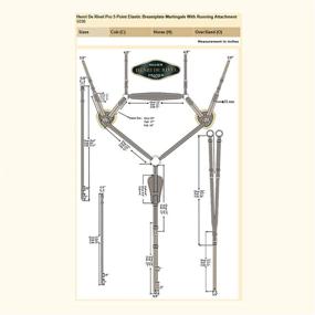 img 1 attached to 🐴 HDR Pro 5 Point Elastic Breastplate for Cob Horses - Oak Bark Finish