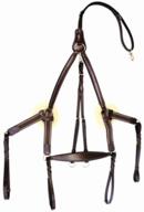 🐴 hdr pro 5 point elastic breastplate for cob horses - oak bark finish логотип