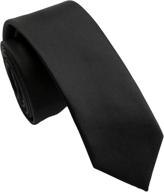👔 fortunatever men's solid color slim necktie with multiple colors + pocket square logo