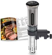 🔥 sous vide cooker machine: 1100w ipx7 waterproof water thermal immersion circulator with accurate temperature control, digital display, and 10 vacuum sealer bags by kitchenboss логотип