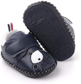 img 1 attached to 👟 Lidiano Non Slip Rubber Soft Sole Cartoon Baby Shoes: Perfect for Walking at Home & Outdoors!