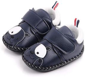 img 3 attached to 👟 Lidiano Non Slip Rubber Soft Sole Cartoon Baby Shoes: Perfect for Walking at Home & Outdoors!